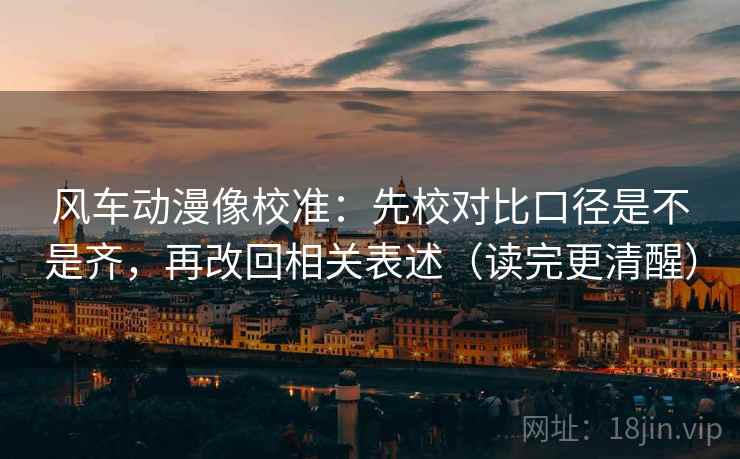 风车动漫像校准：先校对比口径是不是齐，再改回相关表述（读完更清醒）